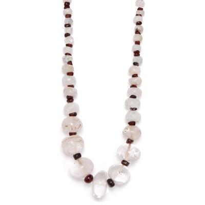 Four 12th Century Islamic semi precious stone bead chains