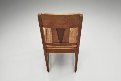 Four Amsterdamse School Dining Chairs The Netherlands Mid 20th Century