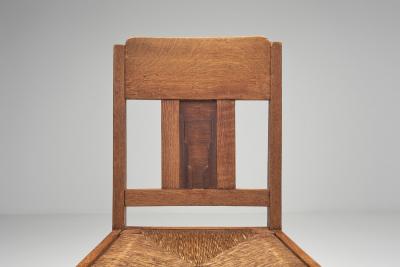 Four Amsterdamse School Dining Chairs The Netherlands Mid 20th Century