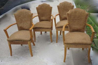 Four Art Deco Armchair