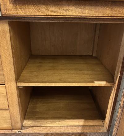 Four Door Tiger Oak Cabinet