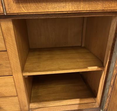 Four Door Tiger Oak Cabinet
