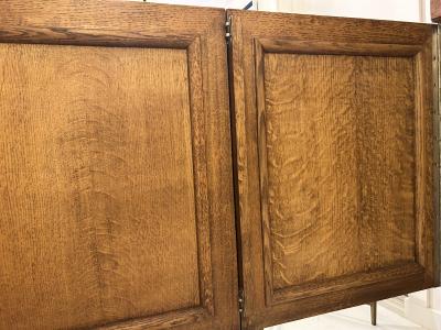 Four Door Tiger Oak Cabinet