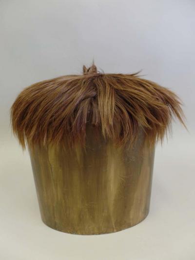 Four Gilt Horse Hair Stools Attr Vivienne Westwood Malcolm McLaren 1975