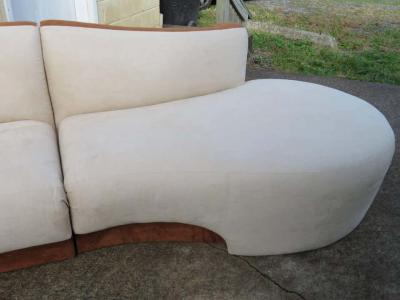 Four Piece Curved Serpentine Sectional Sofa Weiman