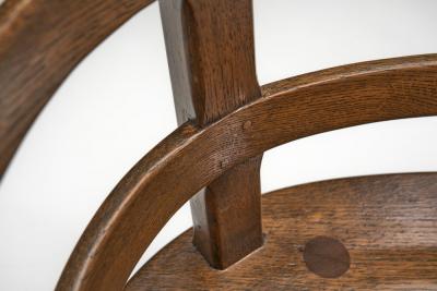 Four Sculptural Oak Dining Chairs Scandinavia First half of the 20th Century