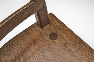 Four Sculptural Oak Dining Chairs Scandinavia First half of the 20th Century