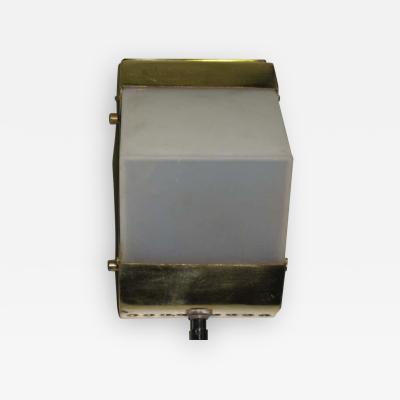 Four Swedish Mid Century Modern Marine Wall Sconces in Brass