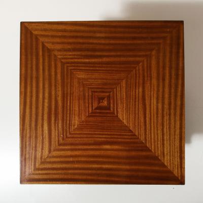 Four Tier Mahogany and walnut Art Deco Side Table England