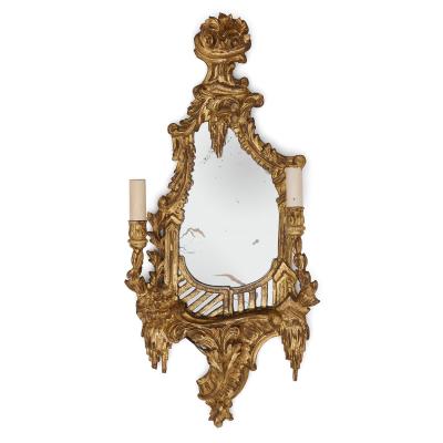 Four antique French girandoles in the Rococo style
