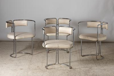 Four dining room armchairs Italy 1970