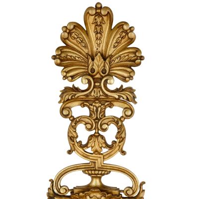 Four large Louis XV style gilt bronze sconces