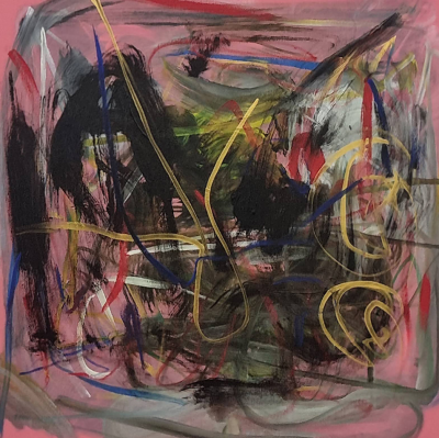 Fr d ric Prat Rose 1 Abstract painting 2023