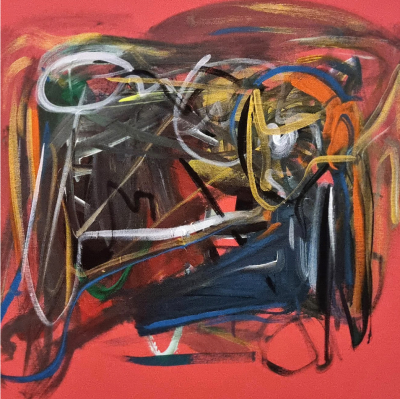 Fr d ric Prat Rose 2 Abstract painting 2024