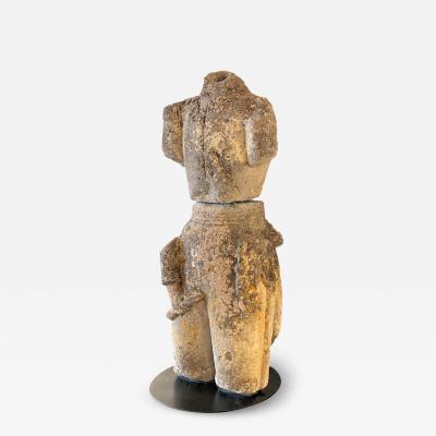 Fragmentary stone torso of an Armee de Terre officer