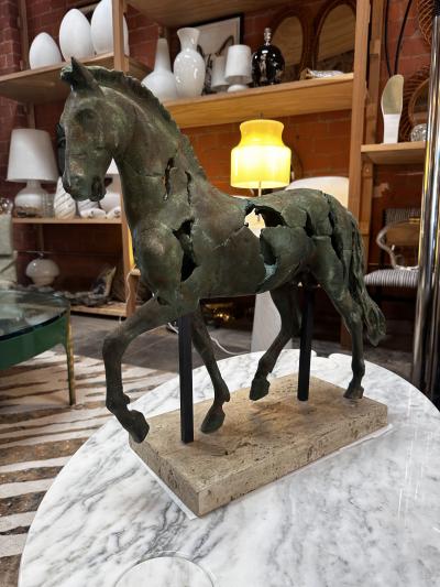 Fragmented Equine Italian Sculptural Horse 1980s