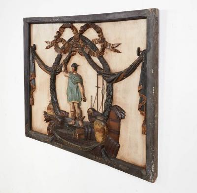 Framed 18th c Merchant Trade Sign