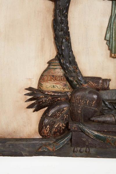 Framed 18th c Merchant Trade Sign