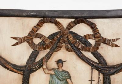 Framed 18th c Merchant Trade Sign