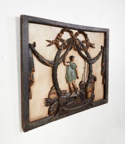 Framed 18th c Merchant Trade Sign