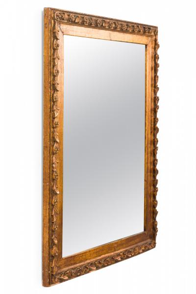 Framed American Victorian Style Giltwood Wall Mirror