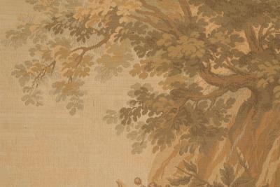 Framed Antique French Cherub Tapestry