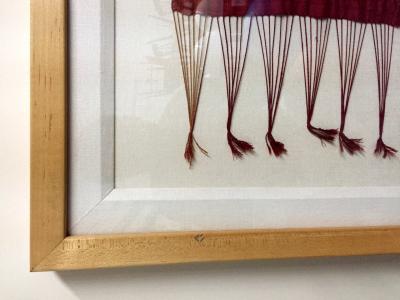 Framed Antique Indonesian Ceremonial Ikat Shawl from Bali