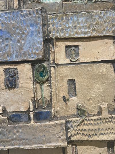 Framed Ceramic Wall Art of a French Village