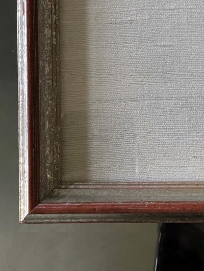 Framed Chinese Antique Brocade Dragon Panel
