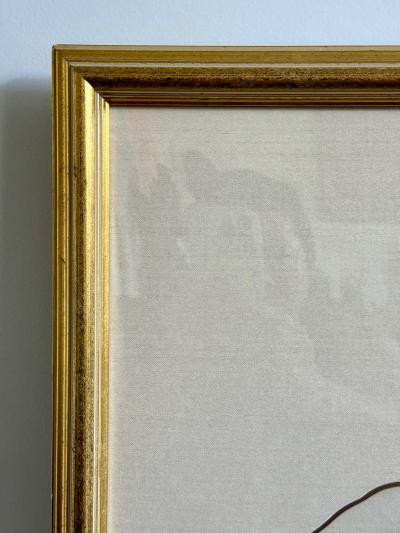 Framed Chinese Antique Embroidery Silk Collar Qing Dynasty