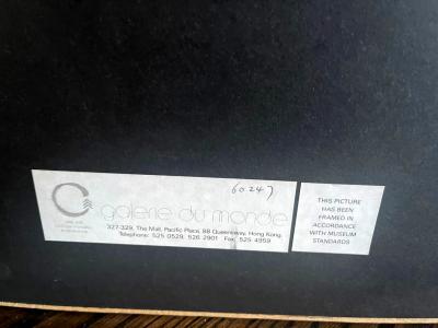 Framed Chinese Antique Textile Qing Dynasty Provenance