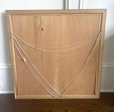 Framed Chinese Embroidered Silk Collar Qing Dynasty