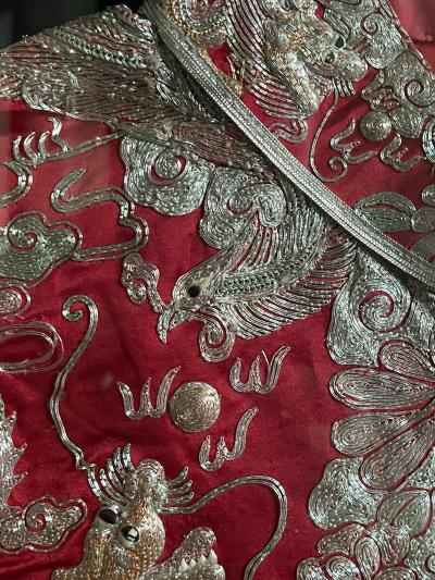 Framed Chinese Embroidery Southern Bridal Jacket
