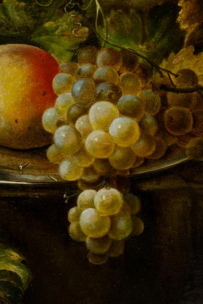 Framed Dutch Still Life Fruit and Lobster Oil Painting