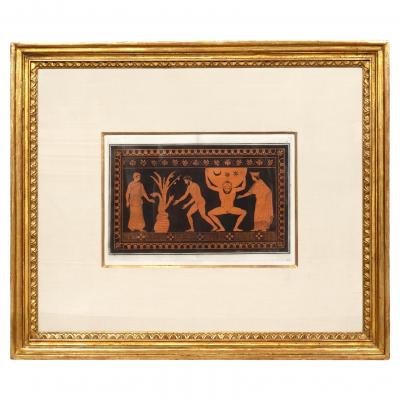 Framed Engraving By Sir William Hamilton