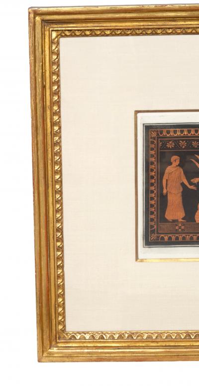 Framed Engraving By Sir William Hamilton