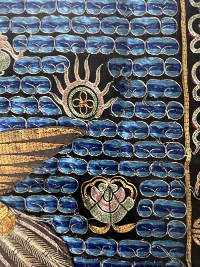 Framed Fine Embroidered Second Rank Badge Chinese Qing Dynasty