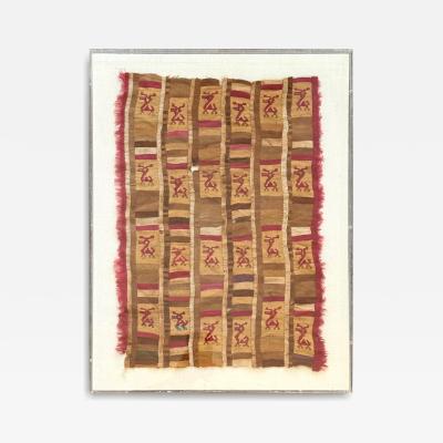 Framed Finely Woven Pre Columbian Pictorial Textile Chimu Musuem Quality