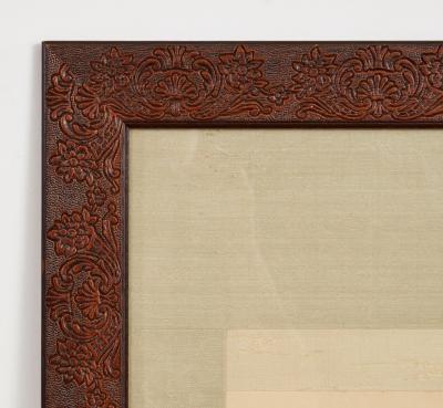 Framed Hand Painted Japanese Scroll of Returning Cavalryman