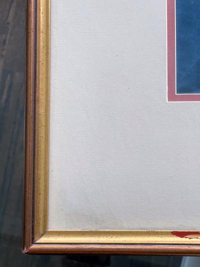 Framed Japanese Embroidery Silk Panel Meiji Period