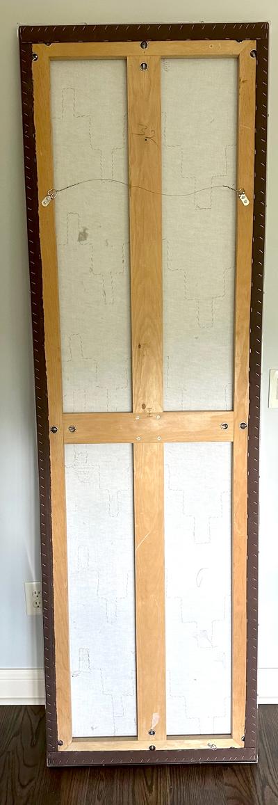 Framed Large Nazca Textile Panel with Geometrical Design