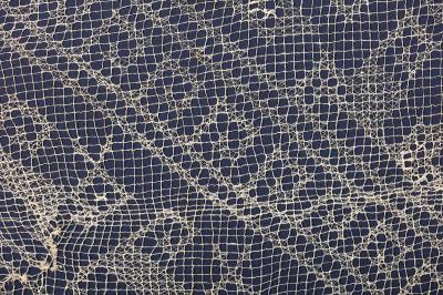 Framed Large Pre Columbian Gauze Textile Panel Chancay Culture