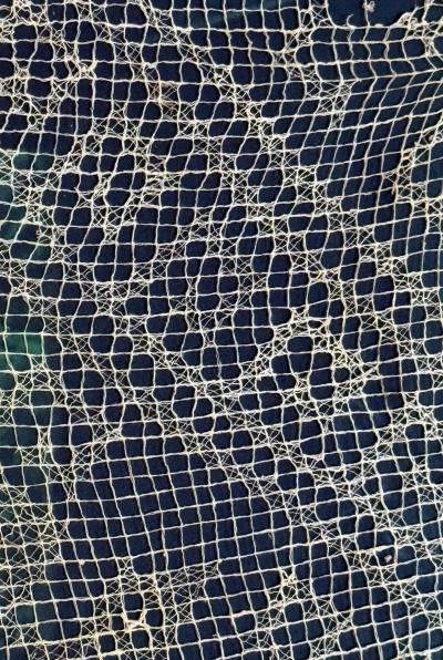 Framed Large Pre Columbian Gauze Textile Panel Chancay Culture