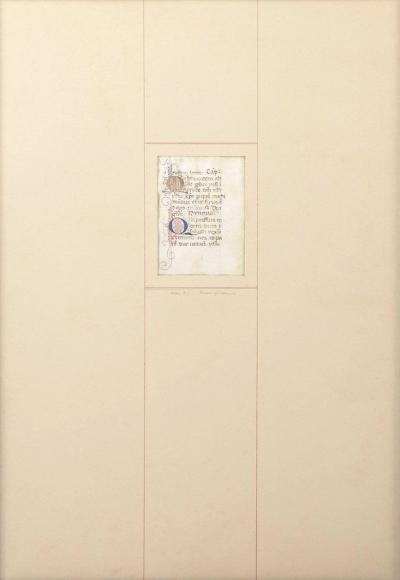 Framed Late 15th Century Illuminated Book of Hours Manuscript