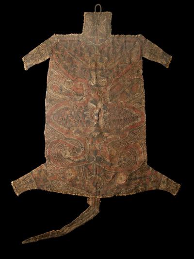 Framed Mafo embroidered Leopard skin guop ngui koko Bamileke People