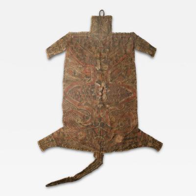 Framed Mafo embroidered Leopard skin guop ngui koko Bamileke People