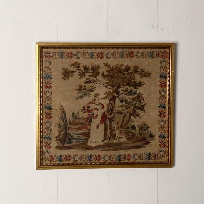 Framed Needlepoint England Circa 1830