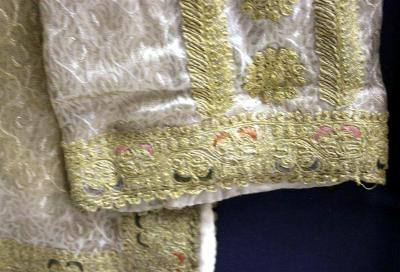 Framed Ottoman Coat with Metallic Thread Embroidery