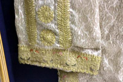 Framed Ottoman Coat with Metallic Thread Embroidery