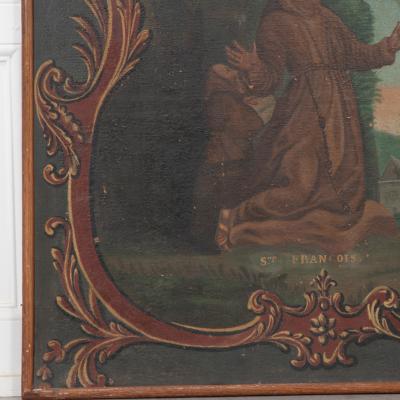 Framed Painting of St Francis of Assisi